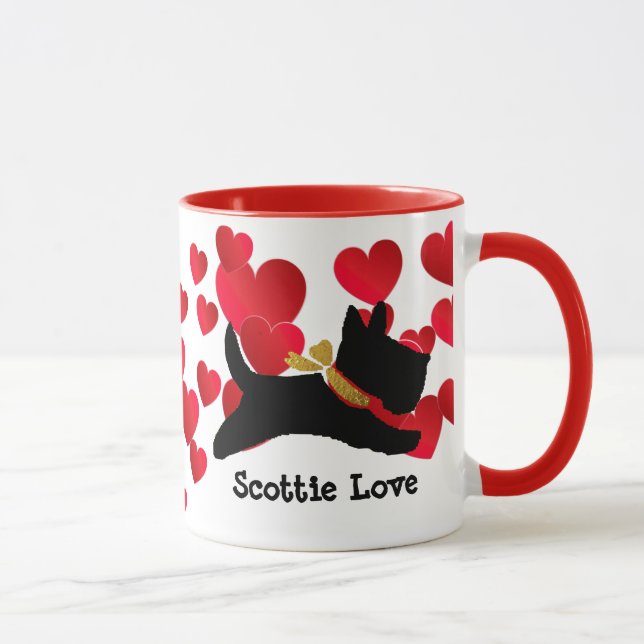 Scottie-Liebe Tasse (Rechts)