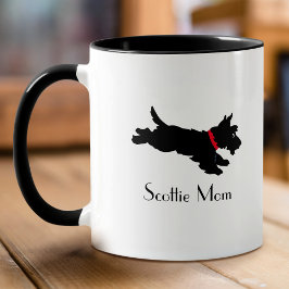 Scottie Mama Fun Vintag Dog Individuelle Name Red Tasse
