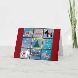 Scottie Merry Christmas Feiertagskarte