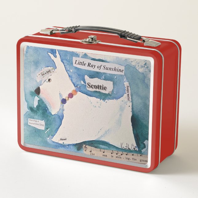 Scottie Metall-Lunchbox Metall Brotdose (Vorderseite)