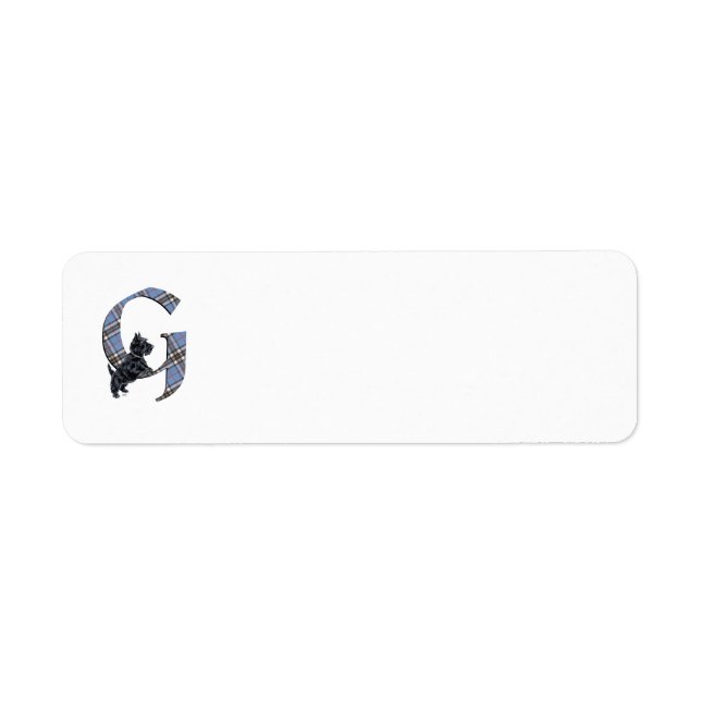 SCOTTIE Monogram G Address Labels (Vorne)