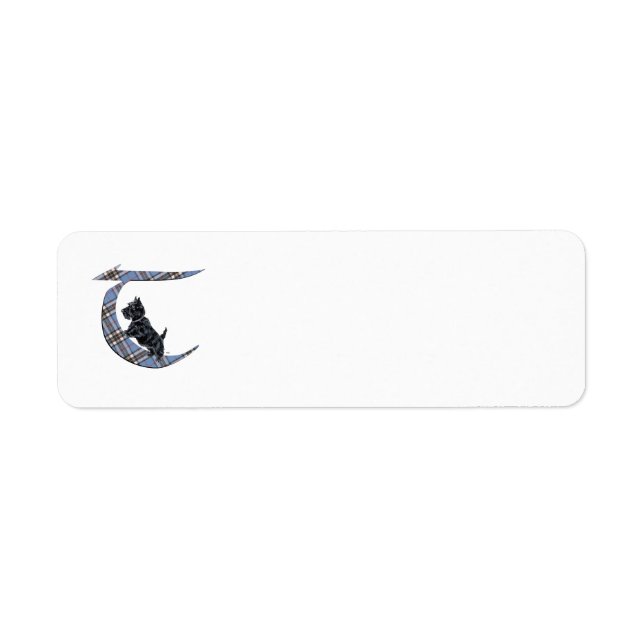 SCOTTIE Monogram T Address Labels (Vorne)