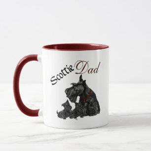 Scottie Papa und Welpen Vater-Tag Tasse