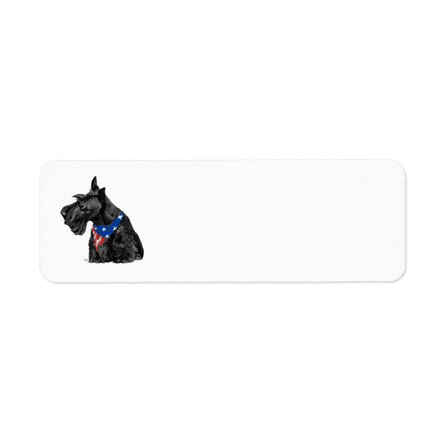 SCOTTIE Rücksendeadressen-Aufkleber (Vorne)