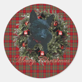 Scottie Runder Aufkleber