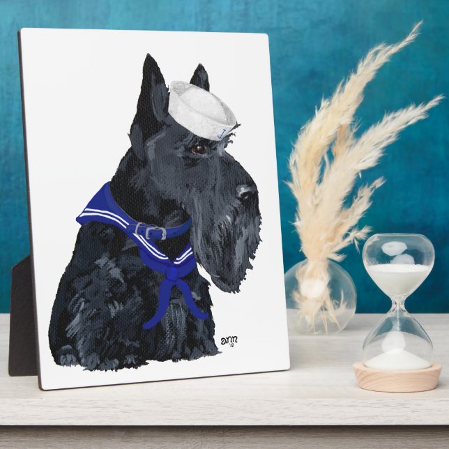 Scottie Sailor Fotoplatte (Seite)