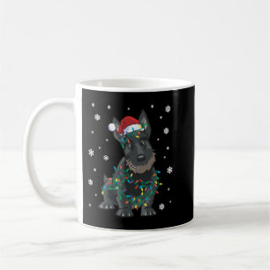 Scottie Scottish Terrier Wrapped in Christmas Ligh Kaffeetasse