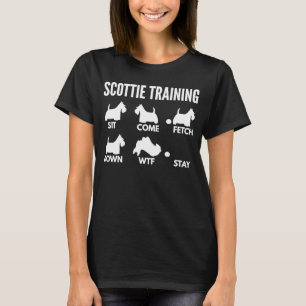 Scottie Training für Scottish Terrier Owners T-Shirt