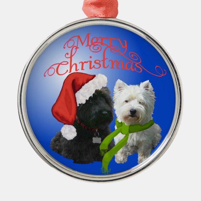 Scottie & Westie Ornament (Vorne)