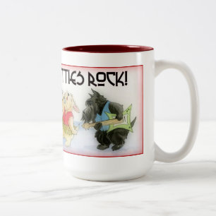 Scotties-Felsen-Kaffee-Tasse Zweifarbige Tasse