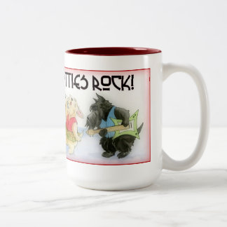 Scotties-Felsen-Kaffee-Tasse Zweifarbige Tasse