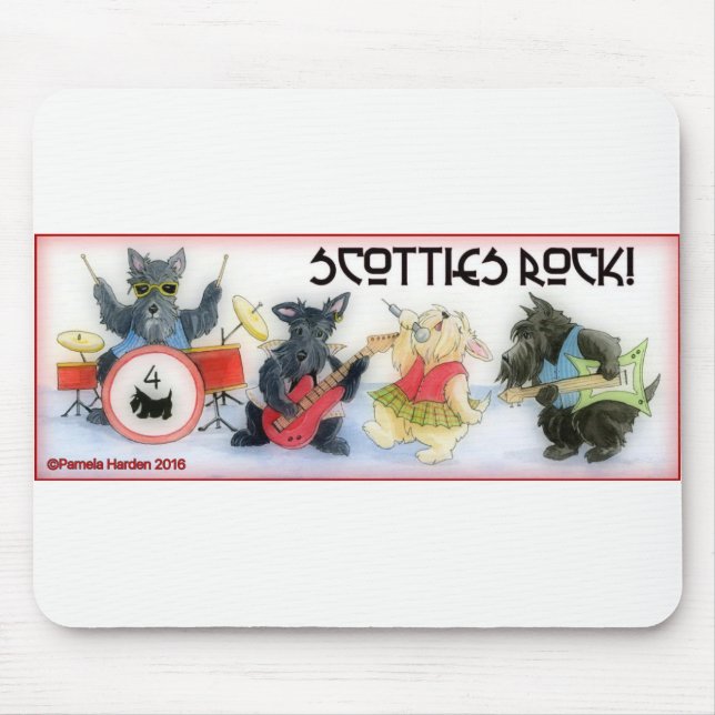 Scotties-Felsen Mousepad (Vorne)