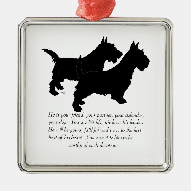 Scotties Keepake Ornament - MALE (Vorne)