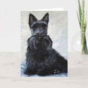 ScottieScottish Terrier - blauer Junge Karte
