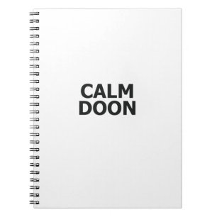 Scottish Accent Scotland Sprichwort Calm Doon Scot Notizblock