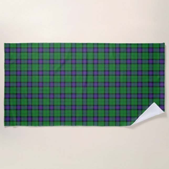 Scottish Accents Clan Armstrong Tartan Strandtuch (Vorderseite)