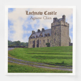 Scottish Agnew Clan's Lochnaw Castle Paper Napkin Serviette