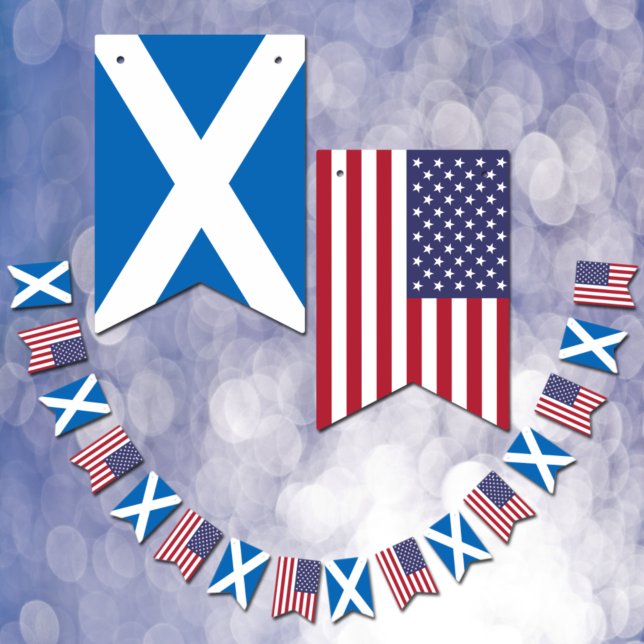Scottish American Flags, Party Scotland/USA Wimpelkette (Von Creator hochgeladen)
