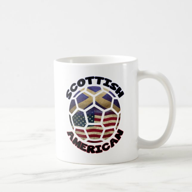 Scottish American Soccer Ball Kaffeetasse (Rechts)