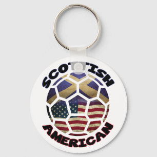 Scottish American Soccer Ball Schlüsselanhänger