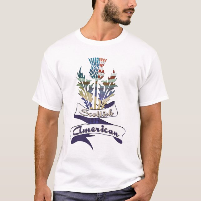 Scottish American Thistle Men's T - Shirt (Vorderseite)