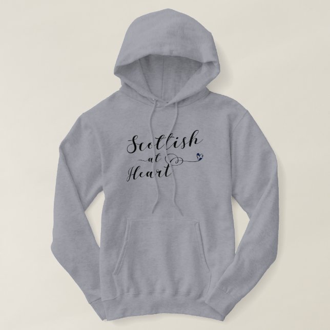 Scottish At Heart Hoodie (Design vorne)