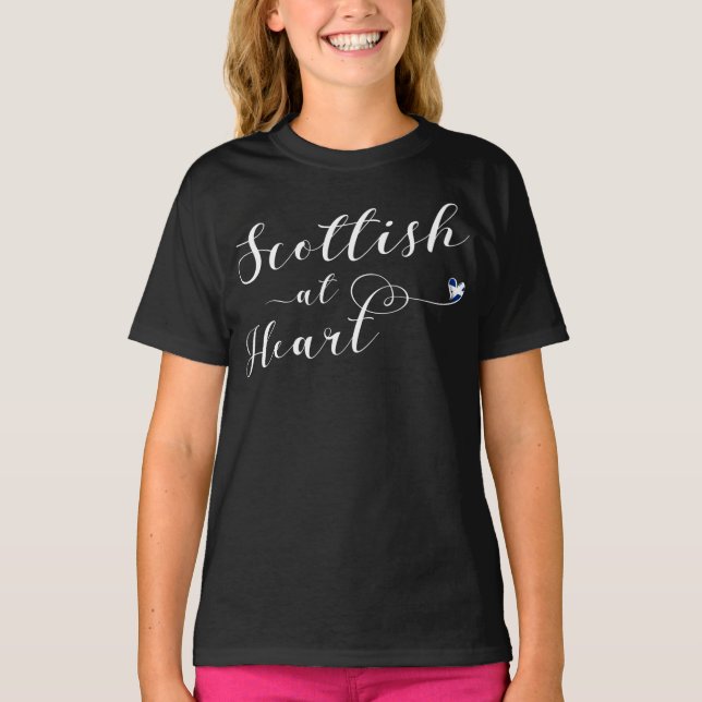 Scottish At Heart T - Shirt (Vorderseite)