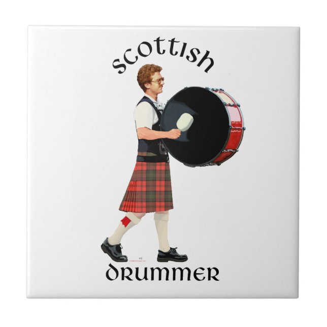 Scottish Base Drummer Fliese (Vorderseite)