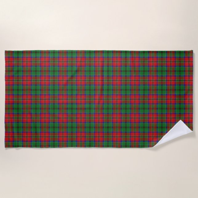 Scottish betont Clan MacCulloch Tartan Strandtuch (Vorderseite)