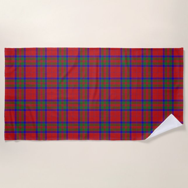Scottish betont Clan MacGillivray Tartan Strandtuch (Vorderseite)