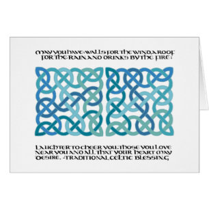 Scottish Blessing Calligraphy with Celtic Knots