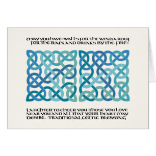 Scottish Blessing Calligraphy with Celtic Knots