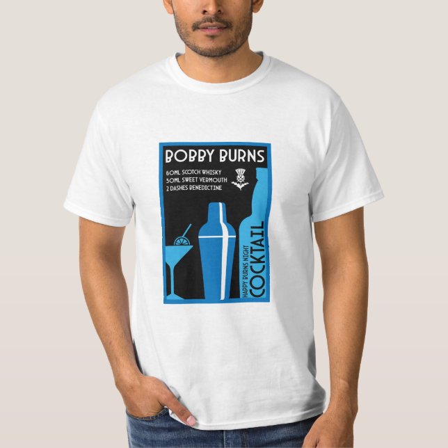 Scottish Bobby Burns Whiskey Cocktail T-Shirt (Vorderseite)