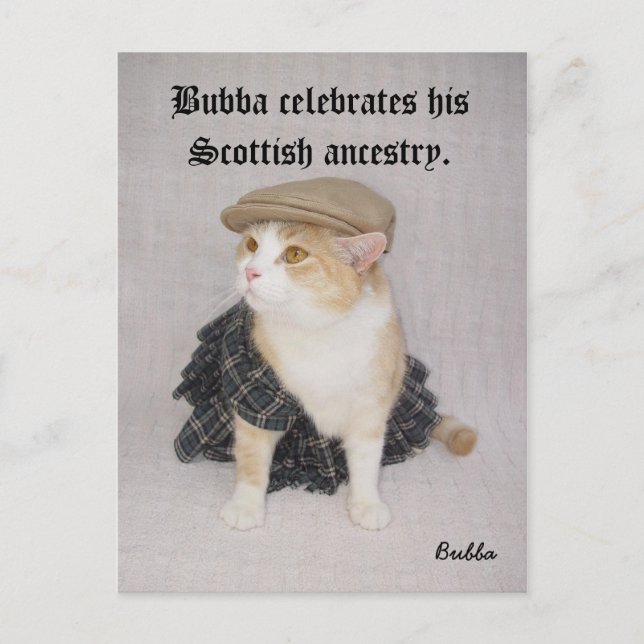 Scottish Bubba Postkarte (Vorderseite)