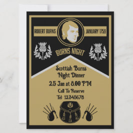 Scottish Burns Night Dinner Invite