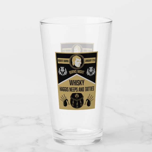 Scottish Burns Night Glas (Vorderseite)