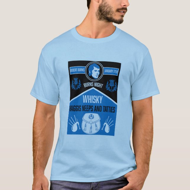 Scottish Burns Night Super T-Shirt (Vorderseite)