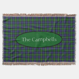 Scottish Campbell Family Tartan Personalisiert Decke