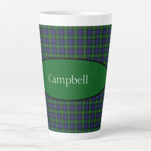 Scottish Campbell Family Tartan Personalisiert Milchtasse