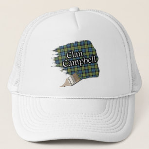 Scottish Campbell Tartan Paint Brush Cap Truckerkappe