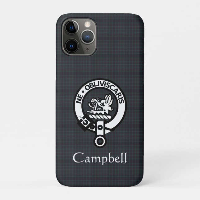 Scottish Campbell Wappen Abzeichen & Tartan Case-Mate iPhone Hülle (Rückseite)