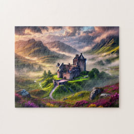 Scottish Castle Mystical Highlands Landscape Puzzle