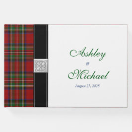 Scottish Celtic Royal Stuart Tartan Wedding Gästebuch