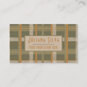 Scottish Celtic Tartan Pattern Visitenkarte