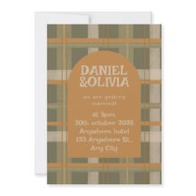 Scottish Celtic Tartan Pattern Wedding
