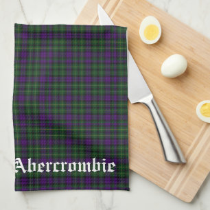 Scottish Clan Abercrombie Wappen & Tartan Geschirrtuch