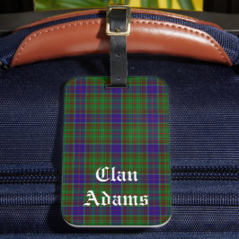 Scottish Clan Adams Tartan Kariert Gepäckanhänger