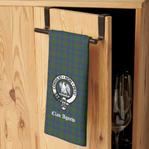 Scottish Clan Agnew Tartan Wappen Geschirrtuch