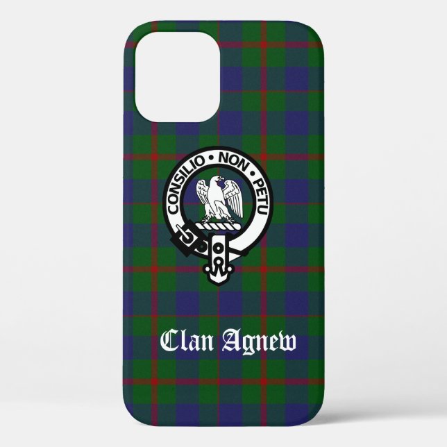 Scottish Clan Agnew Wappen & Tartan Case-Mate iPhone Hülle (Rückseite)