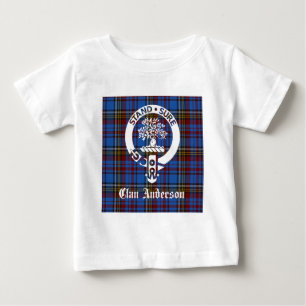 Scottish Clan Anderson Wappen & Tartan Baby T-shirt